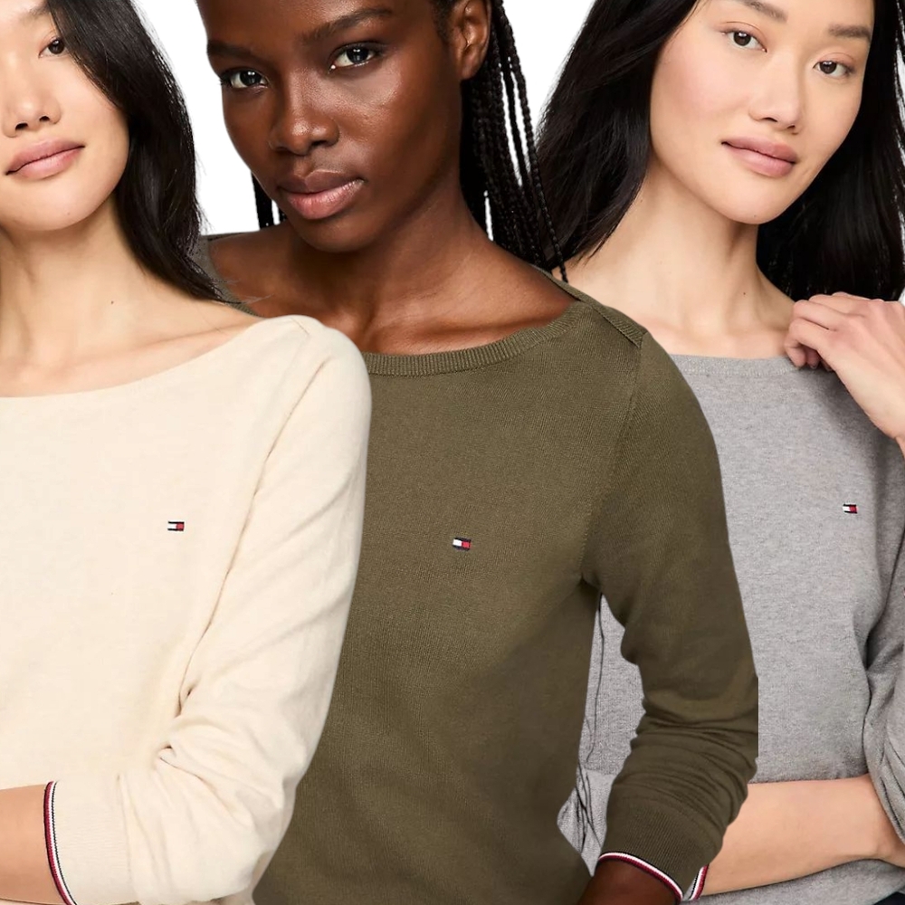 3 Tommy Hilfiger Boat Neck Sweaters